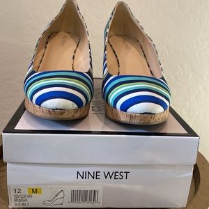 Nine West Multistripe Wedge